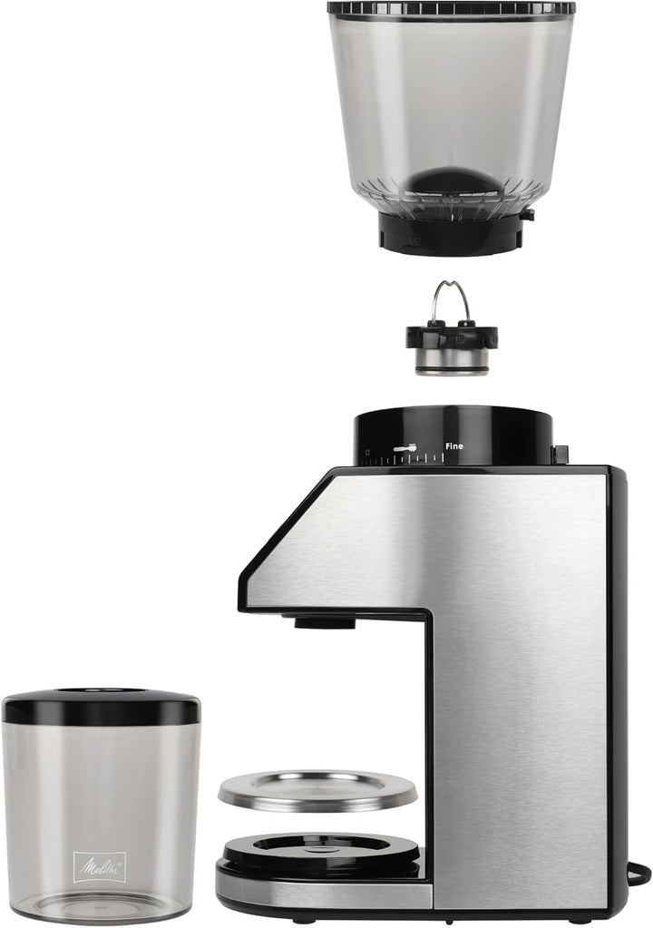 Melitta 1027-01 Mühle CALIBRA EU, 160 W, Schwarz/Edelstahl