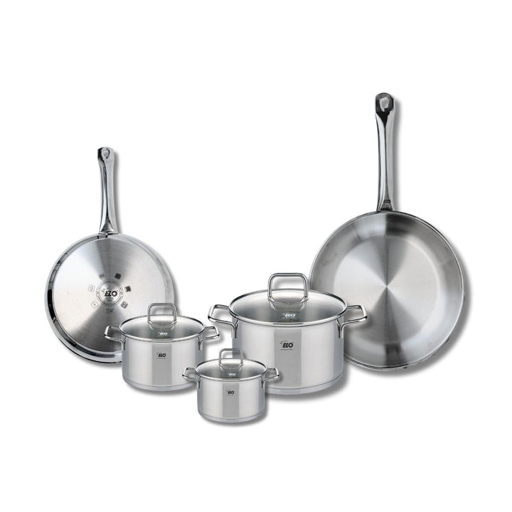 ELO 9503150 Kochgeschirr-Set, 5-teilig, 2 Bratpfannen 24 und 28 cm und 3 Kochtöpfe 12, 14 und 20 cm