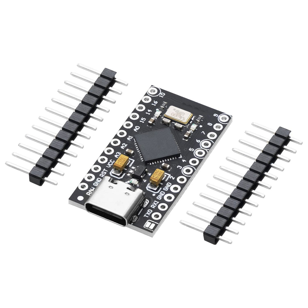 AZDelivery Pro Micro ATMEGA32U4 5V/16MHZ Entwicklungsboard Mikrocontroller Modul mit Bootloader IDE