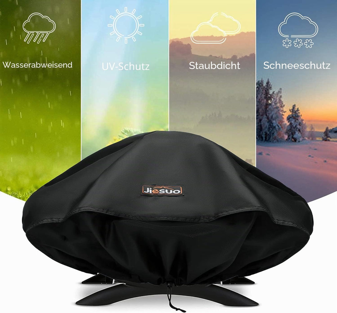 7111 Grill Abdeckhaube für Weber Q1200, Q1000 und Q100 Serie Grillabdeckung Wetterfest, Q100