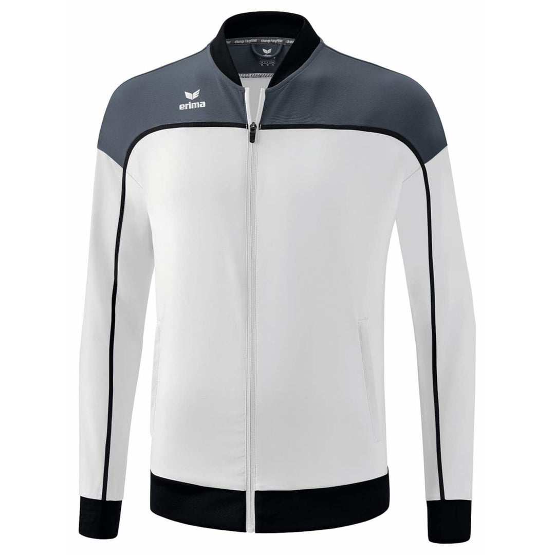 Erima Herren „CHANGE by erima" funktionelle Präsentationsjacke L weiss/slate grey/schwarz, L weiss/s