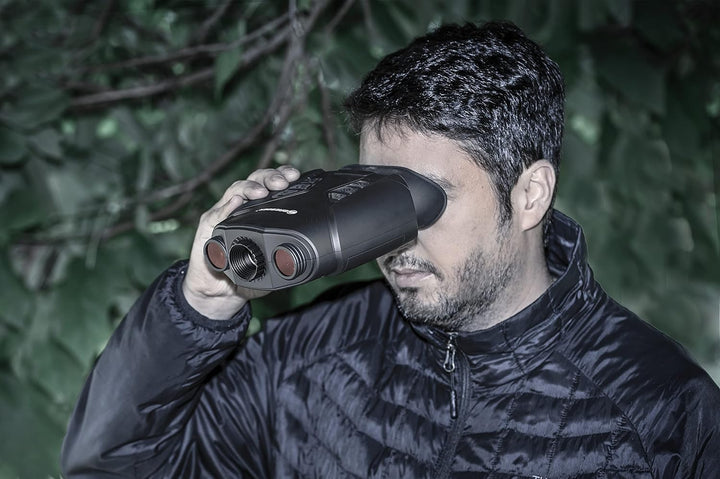 Bresser digitales Nachtsichtgerät Binokular 3X Nightlux 200 Pro mit digitalem Zoom (2-Fach), Infraro
