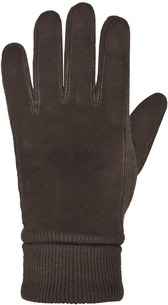 Harssidanzar Damen Winter Wildleder Handschuhe Thermal Wolle Fleece gefüttert Outdoor Wärme SL024EU