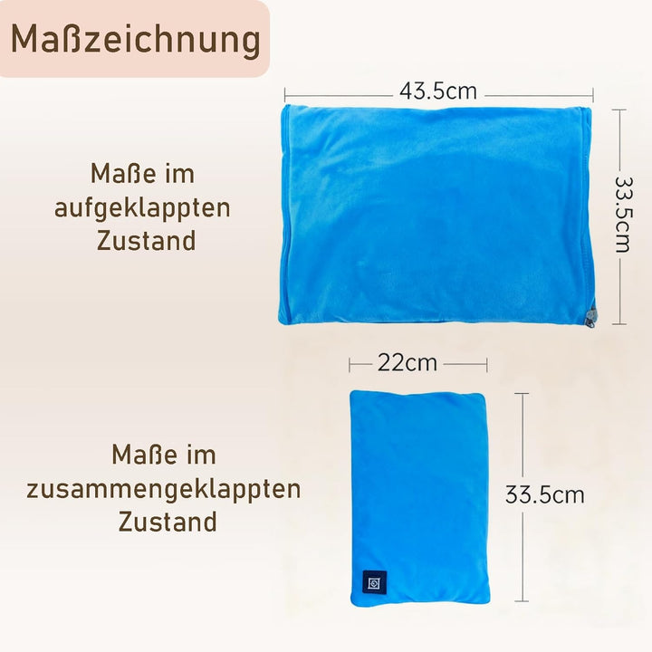 Handwärmer Elektrisch, Beheizbare Handschuhe mit 10000mAh Akku, Taschenwärmer wiederverwendbar 3 Hei