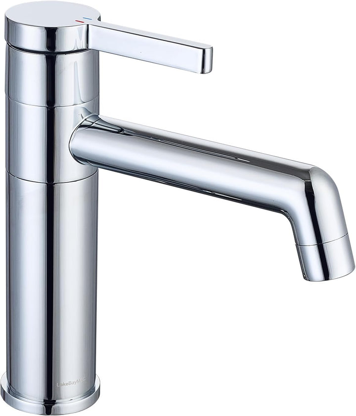 Waschtischarmatur, Wasserhahn Bad 360° Rotierbar Armatur für Waschbecken Badezimmer, Einhebelmischer