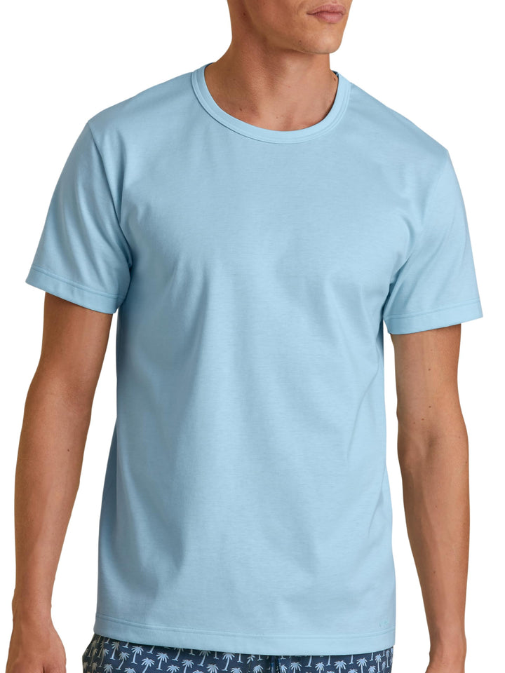 CALIDA Herren RMX Sleep T-Shirt 56 Cascade Blue, 56 Cascade Blue