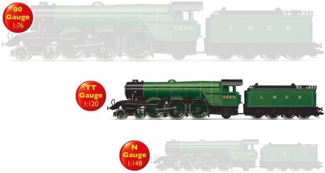 Hornby TT:120 Modelleisenbahn TT3004M LNER Klasse A1 4-6-2 4472 „Flying Scotsman“ – Lokomotiven der
