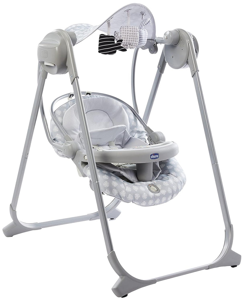 Chicco Polly Swing Up Elektronische Babywippe von Geburt bis 9 Kg, Verstellbare Babyschaukel und Aut