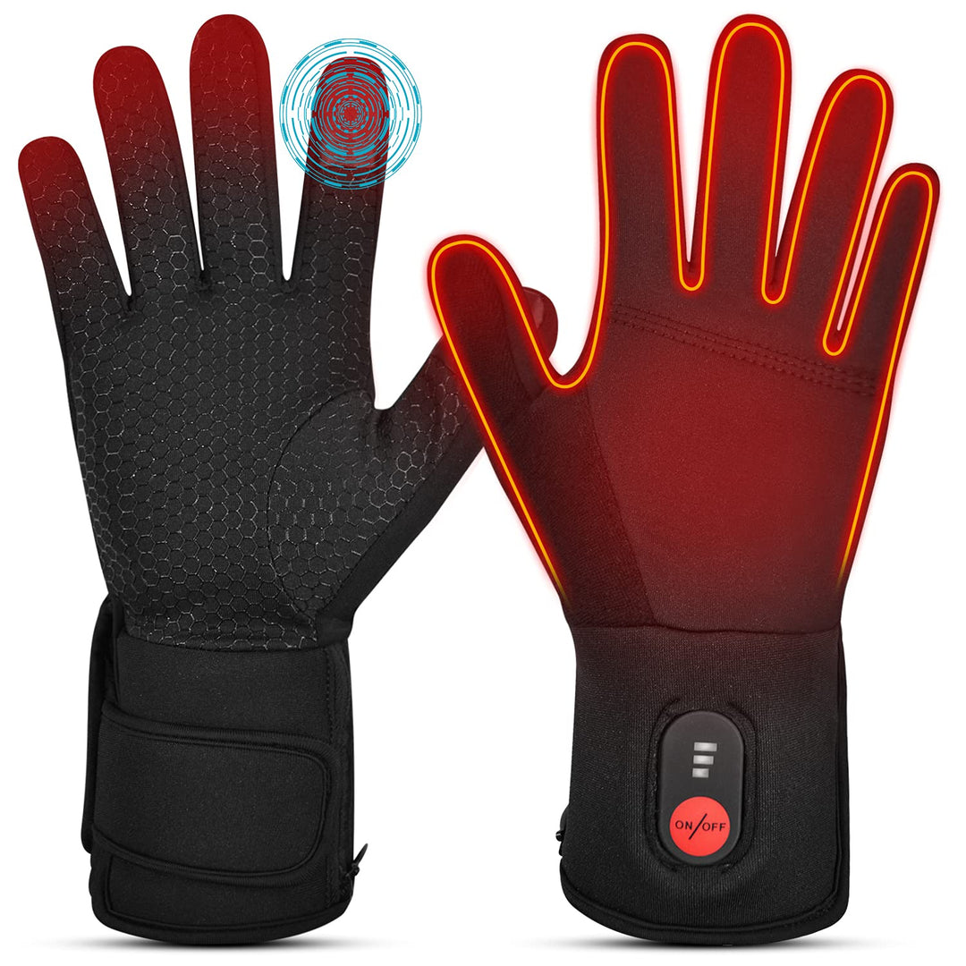 Sun Will elektrische beheizte Handschuhe für Herren Damen，wiederaufladbar beheizbare Winter Handschu