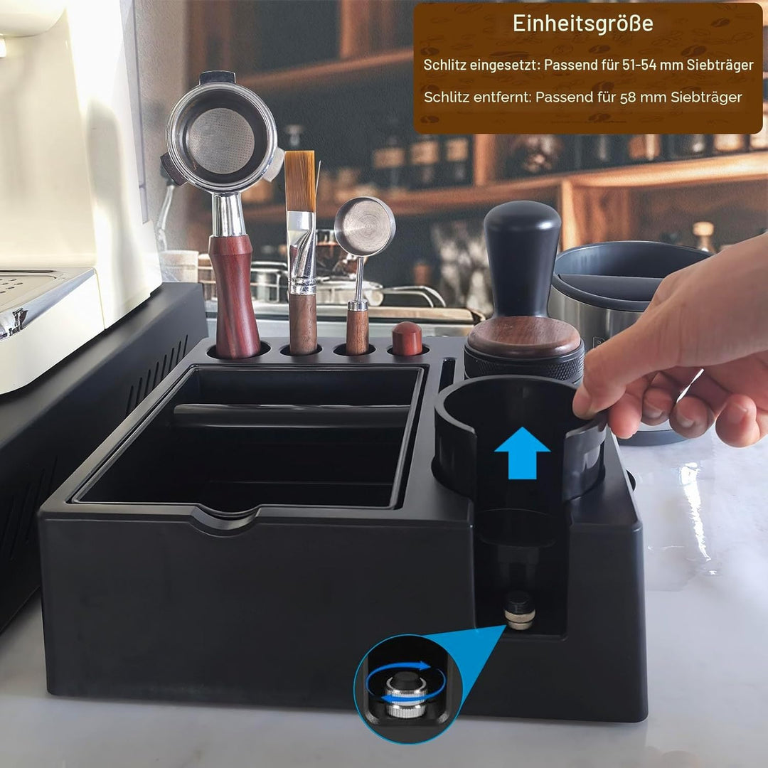 Espresso Tamperstation Klopfbox Knock Box Zur Aufbewahrung Von 51-54mm 58mm Espresso Tamper (Extra L