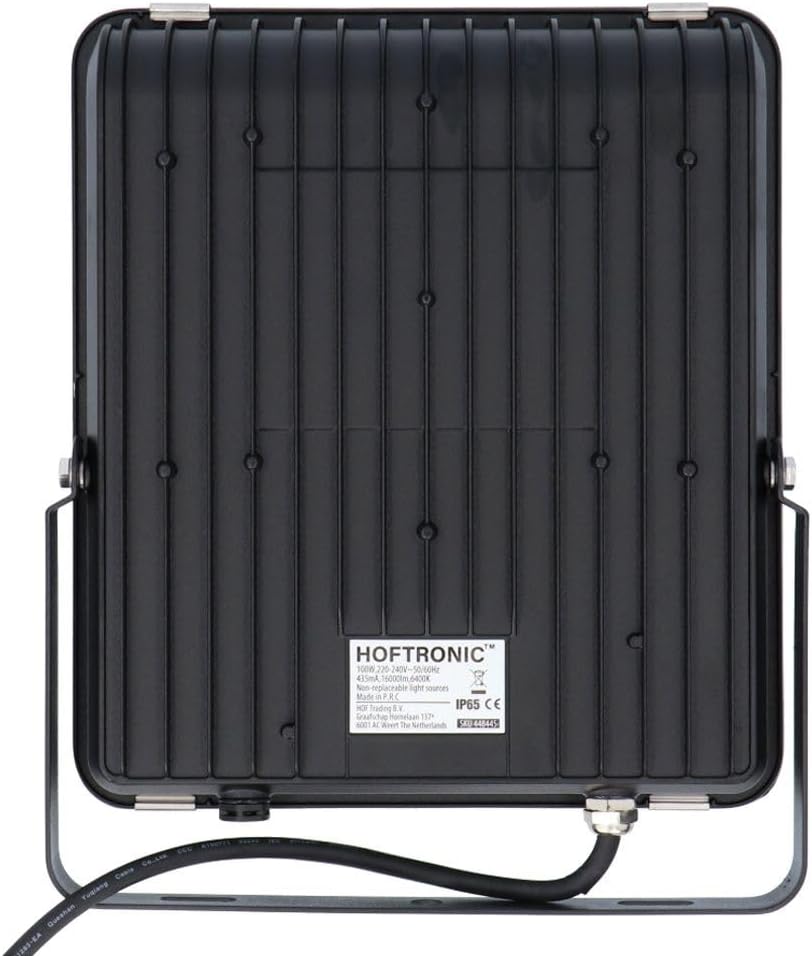 HOFTRONIC - LED Strahler Aussen 100W 16000 Lumen 160lm/W 6400K Kaltweiss LED Flutlicht Aussenleuchte