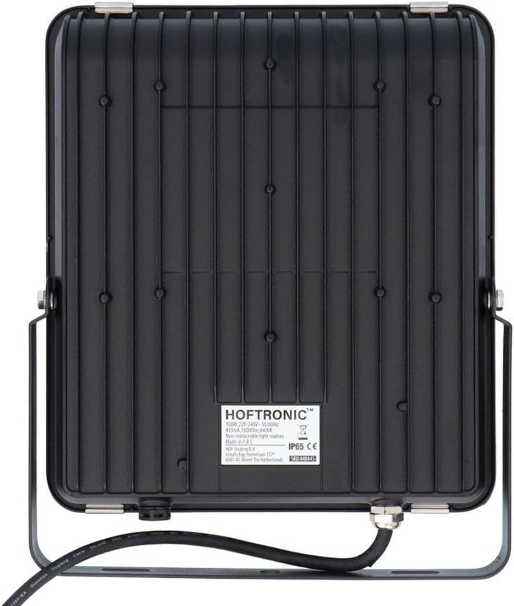 HOFTRONIC - LED Strahler Aussen 100W 16000 Lumen 160lm/W 6400K Kaltweiss LED Flutlicht Aussenleuchte