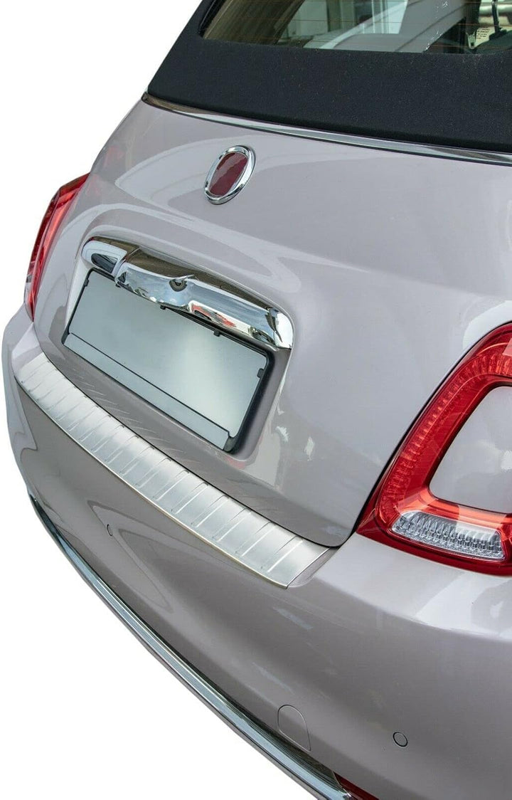 Ladekantenschutz Edelstahl MATT kompatibel für FIAT 500 FACELIFT | 500C CABRIO 2016-2020 | premium Q