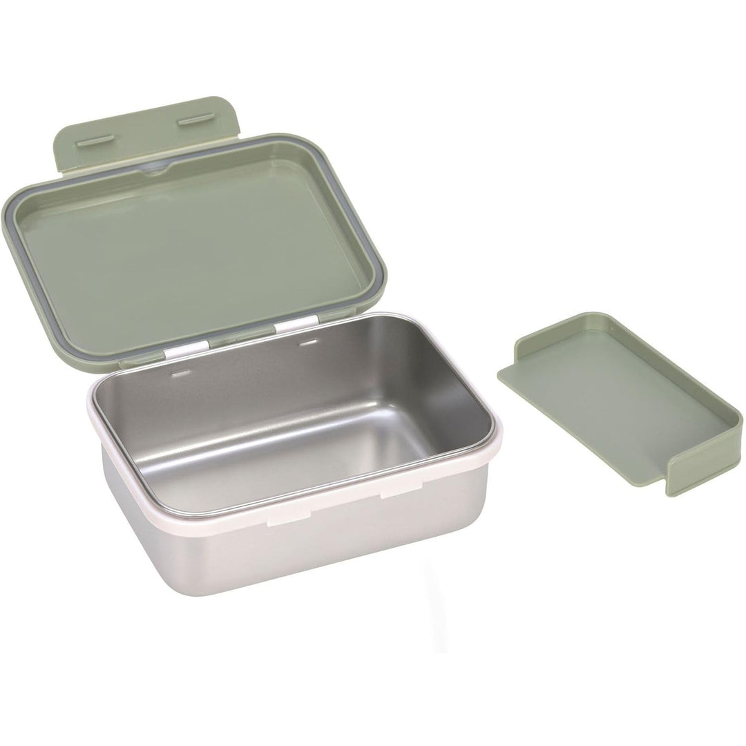 LÄSSIG Kinder Brotdose Edelstahl Lunchbox Frühstücksbox Nachhaltig Kindergarten Schule/Happy prints