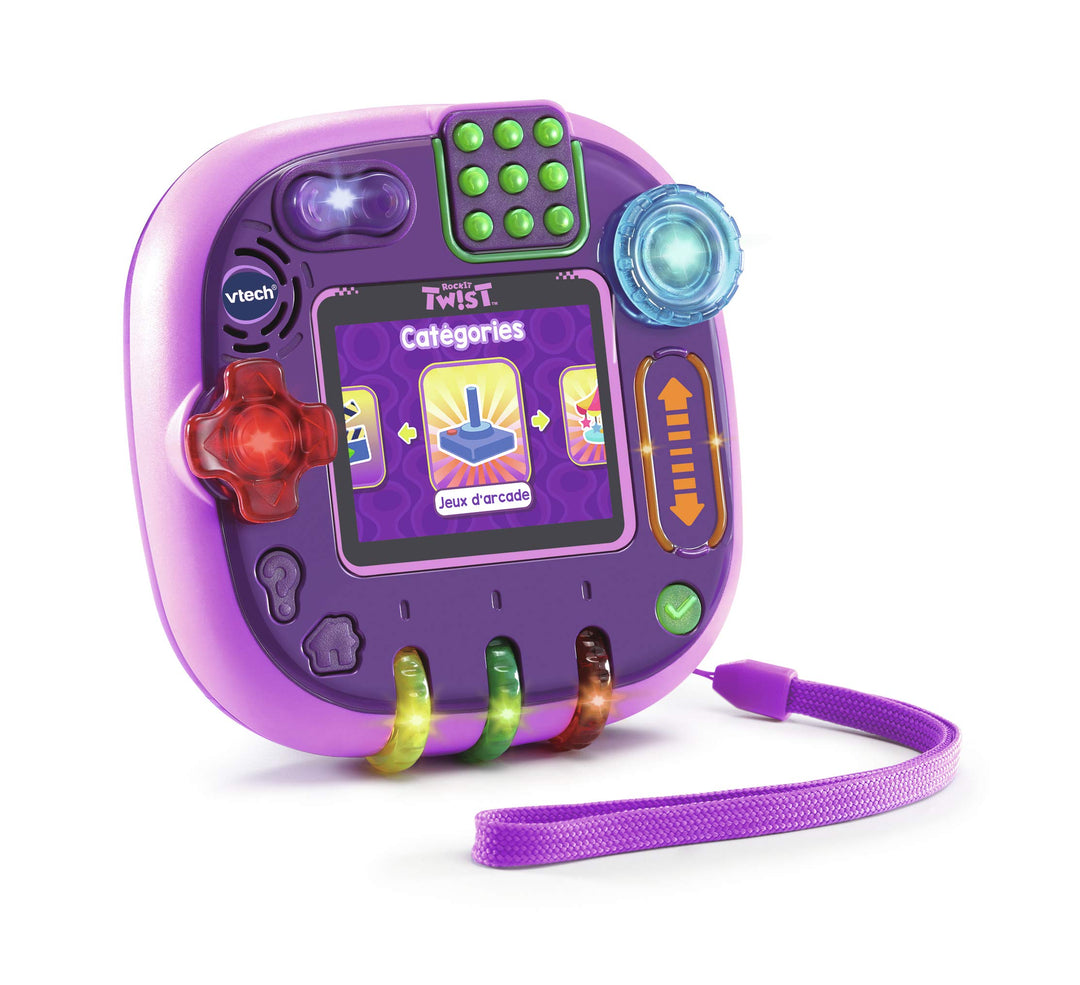 VTech Rockit Twist Lernspielkonsole für Kinder, durchscheinend rosa
