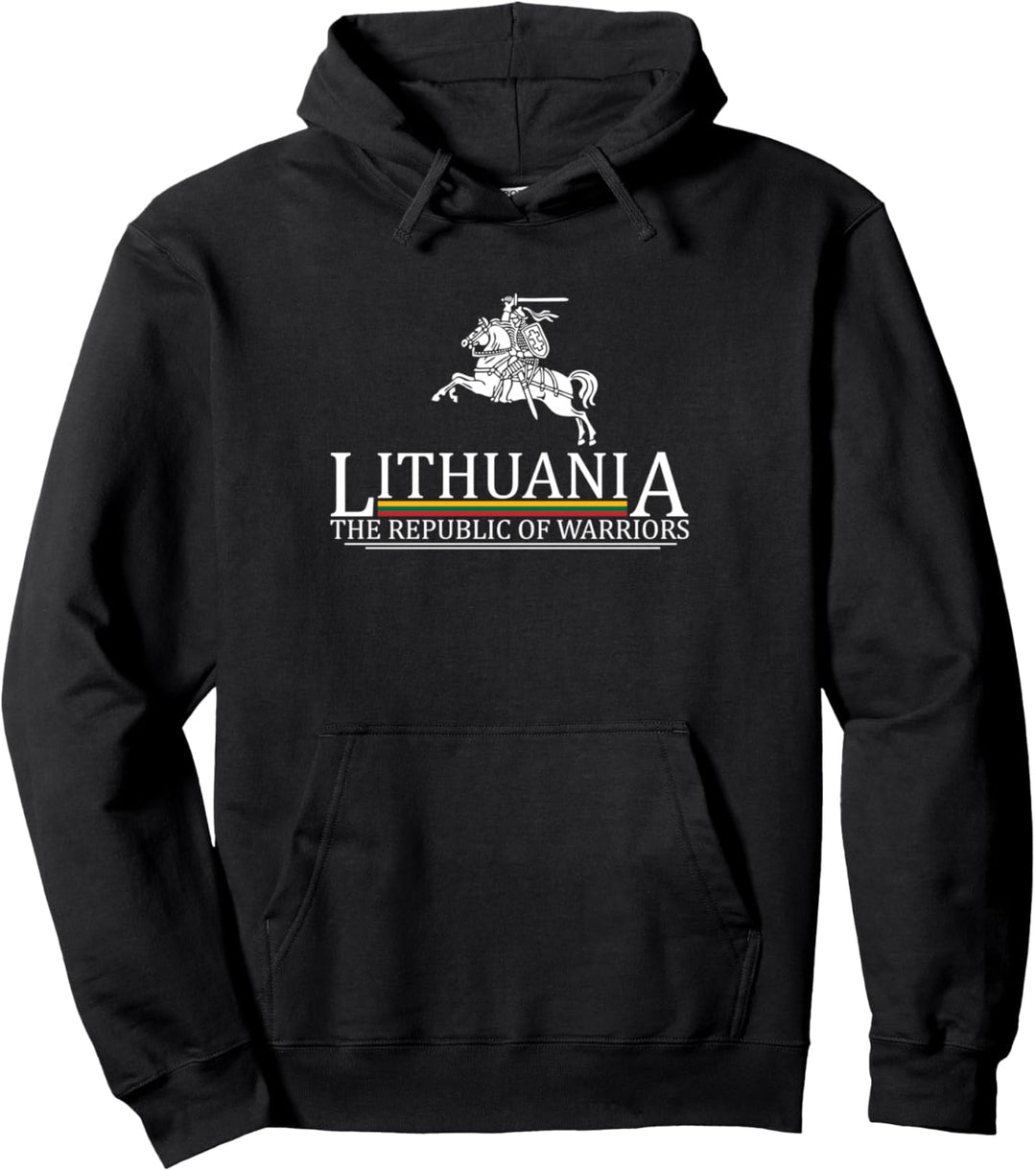 Ritter-T-Shirt mit Litauen-Flagge, Wappen Pullover Hoodie