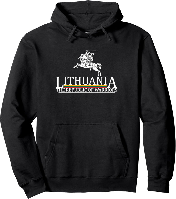 Ritter-T-Shirt mit Litauen-Flagge, Wappen Pullover Hoodie