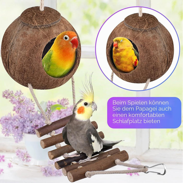 Vogelspielzeug, ERKOON Nymphensittich Futter Wellensittich Spielzeug Bird Feeder Toy for Parakeets P