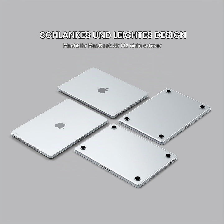SATECHI Eco Hardshell Case - Kompatibel mit MacBook Air Case (M2, 2022) Modell A2681 – Leicht und Sc