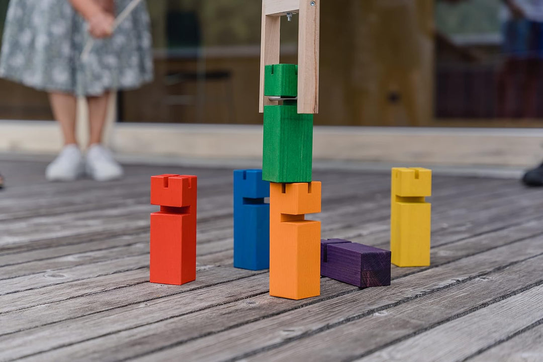 waelderspielzeug Fröbelturm - Teamspiel für Erwachsene und Kinder ab 8 Jahren - das Original aus hei