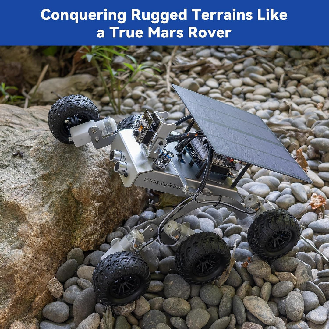 SUNFOUNDER GalaxyRVR Mars Rover Kit, Smartes Video-Roboterauto-Kit kompatibel mit Arduino mit ESP32