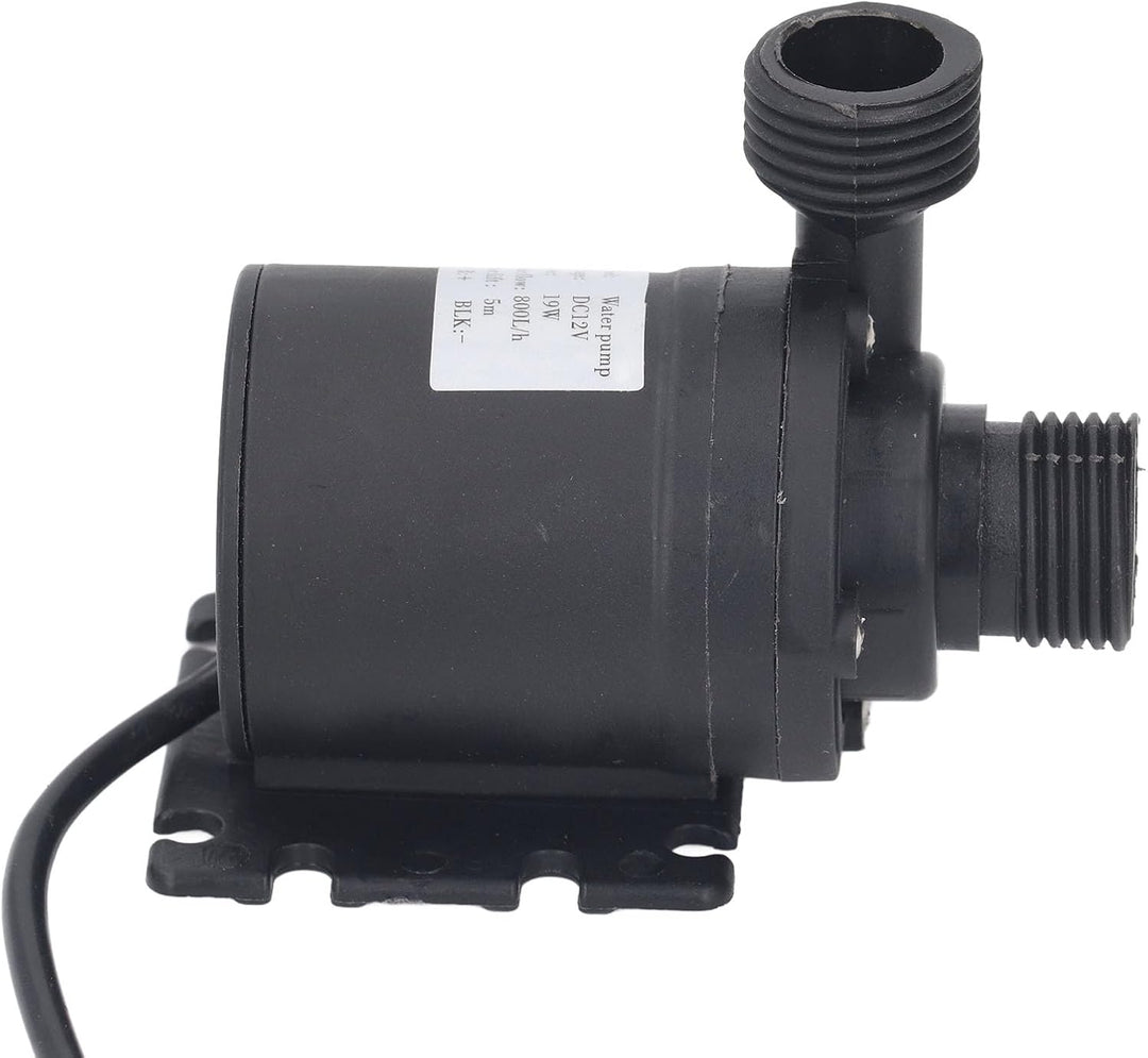 FILFEEL Leise Tauchpumpe mit 5 m Förderhöhe, 200 GPH für Brunnen, Aquarien &amp; Hydrokultur – DC 12 V,