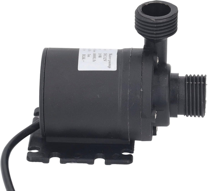 FILFEEL Leise Tauchpumpe mit 5 m Förderhöhe, 200 GPH für Brunnen, Aquarien &amp; Hydrokultur – DC 12 V,