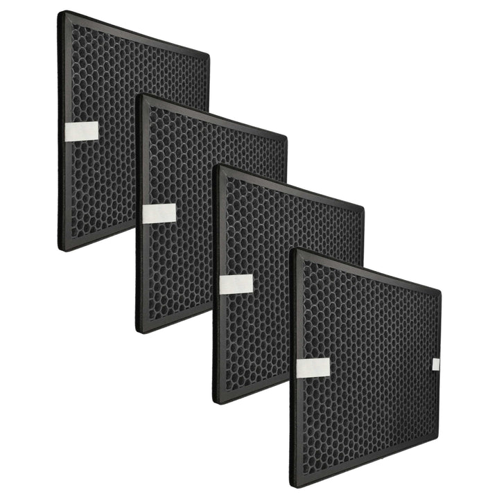 vhbw 4x Aktivkohlefilter Ersatz für Philips FY1413/30 für Luftreiniger - Luftfilter Schwarz