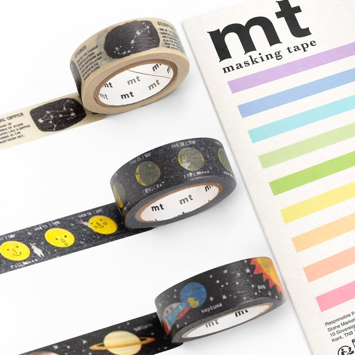 MT Masking Tape MT Washi Masking Tape – Washi-Klebeband aus Kamoi-Papier – 15 mm x 7 m (Kinder-Stern