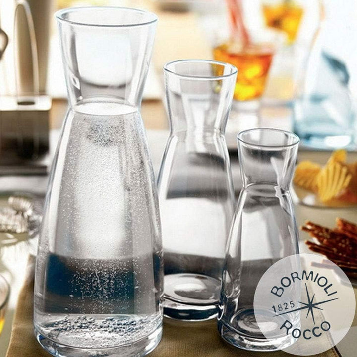 Rocco Bormioli Ypsilon Star Glass Karaffe, transparent, 1 Liter, 6 Stück