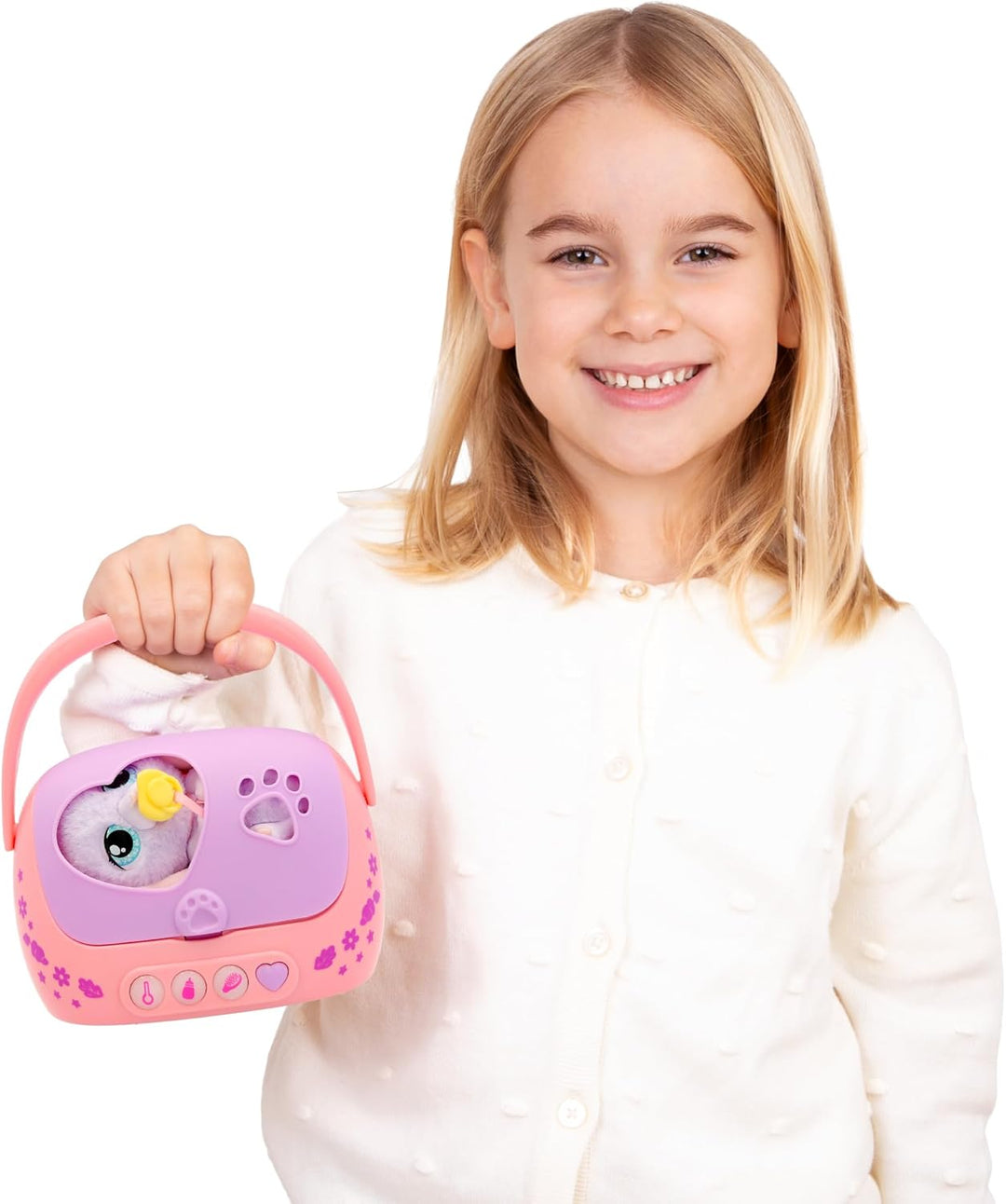 Baby Paws JUST Born Bunny INTERAKTIVE Haustiere Haustiere mit Einer elektronischen Transportbox mit