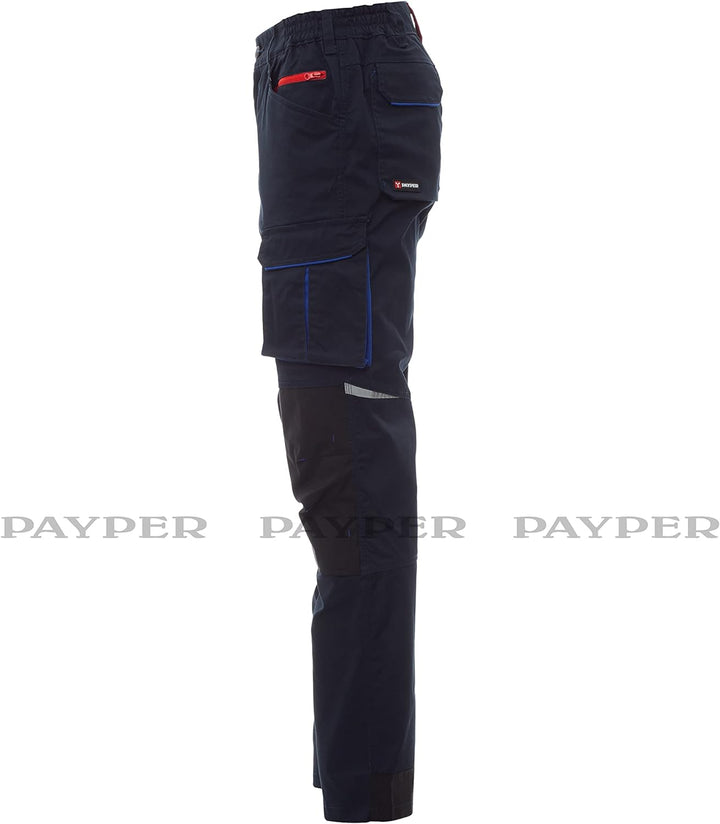 PAYPER NEXT400 Arbeitshose multifunktionale Stretch-Unisex-Hose Twill mit 30% Baumwolle und 20% inno