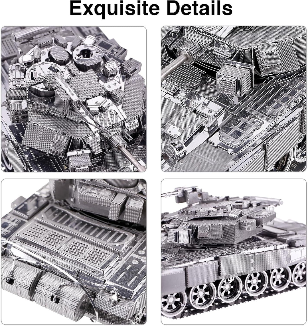 piececool 3D Puzzle Metall Tankmodell Centurion Main Battle Tank, 3D Metall Puzzle für 340 Edelstahl
