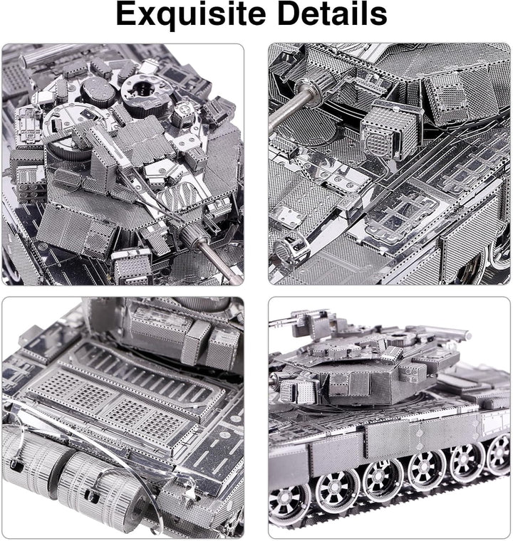 piececool 3D Puzzle Metall Tankmodell Centurion Main Battle Tank, 3D Metall Puzzle für 340 Edelstahl