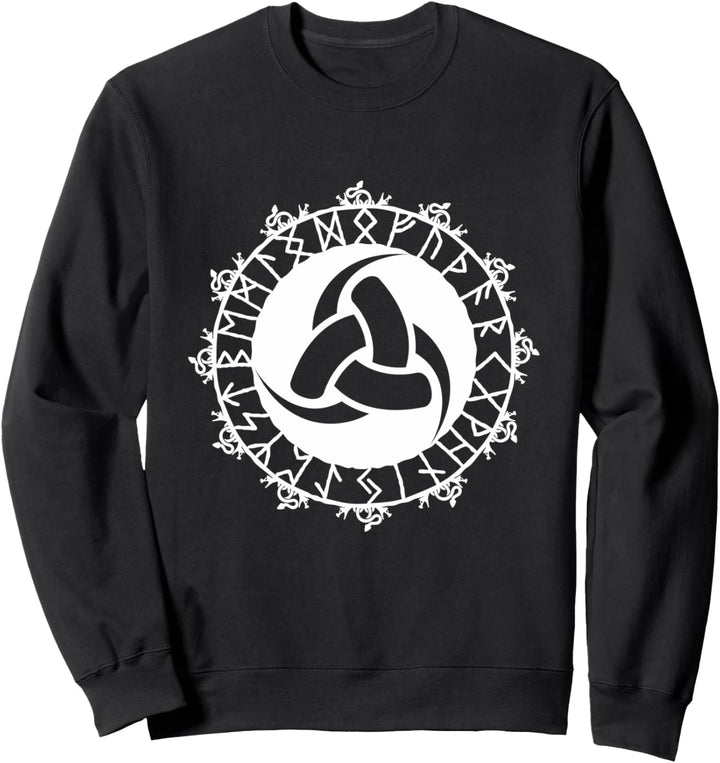 Wikinger-Symbol Triskele Odin Hörner Nordisches Zeichen Runensymbol Sweatshirt