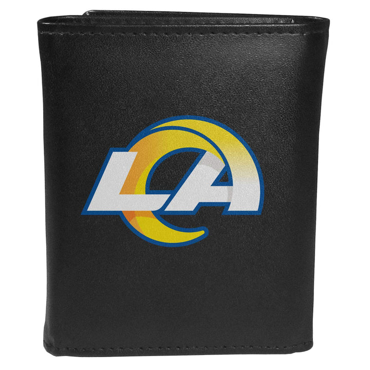 Siskiyou Sports Tri-fold Wallet Large Logo Los Angeles Rams Einheitsgrösse Schwarz, Los Angeles Rams