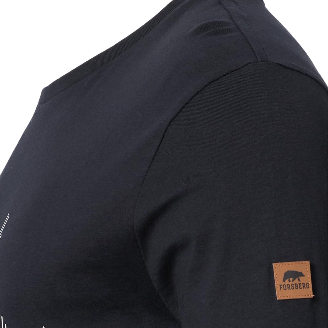 FORSBERG Longsleeve mit Audiowelle XXL Schwarz, XXL Schwarz