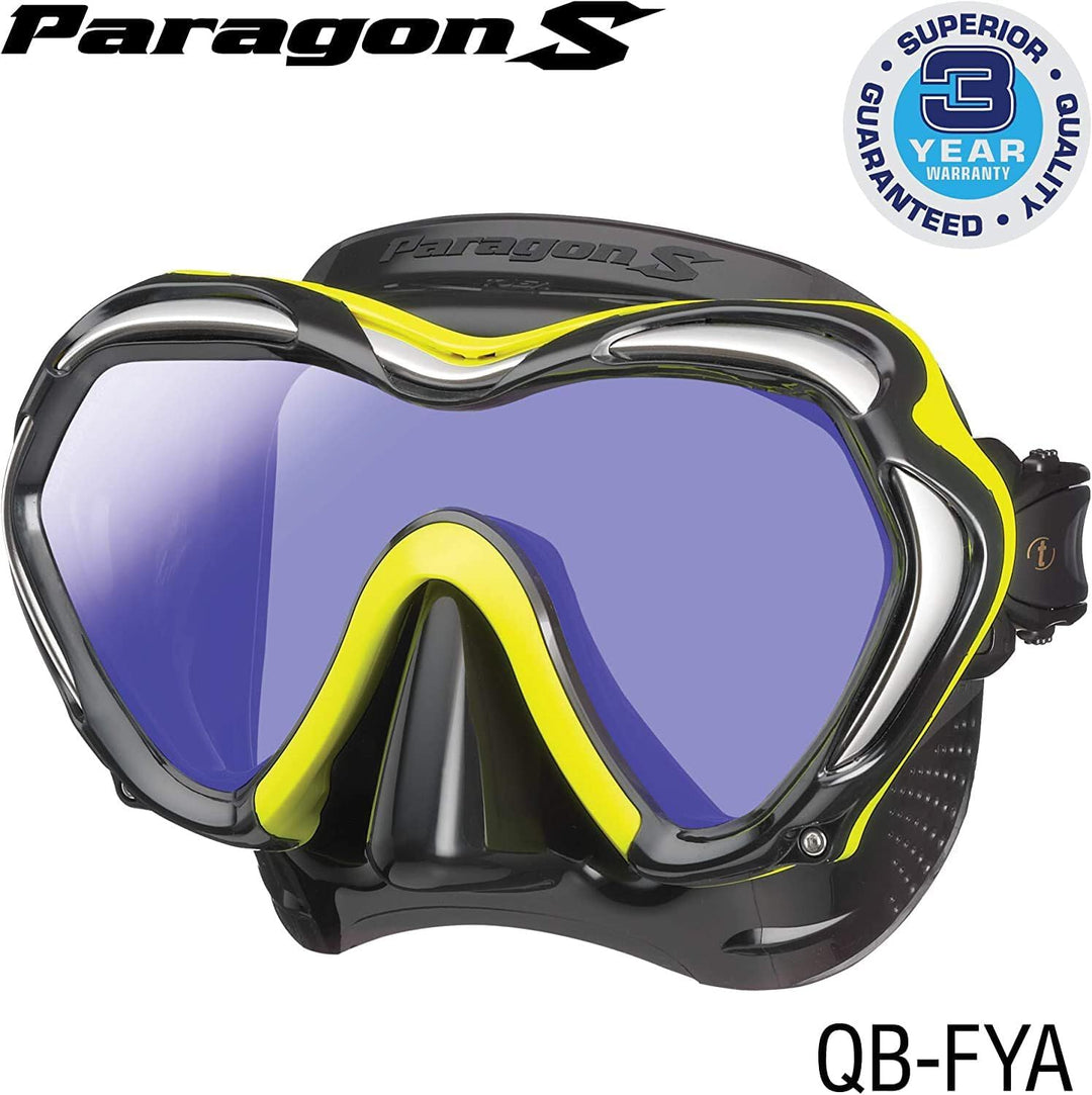 TUSA Paragon M2001SQB - Profi Tauchermaske Fishtail Blue, Fishtail Blue