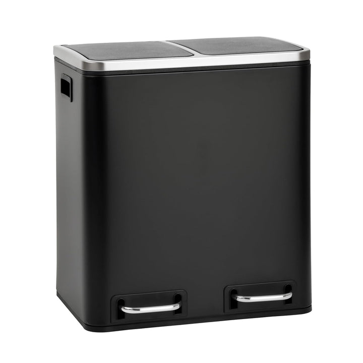 SVITA TM2X15 Treteimer 30 Liter Abfalleimer Mülleimer Design Mülltrennung Papierkorb Küchen-Ordnung