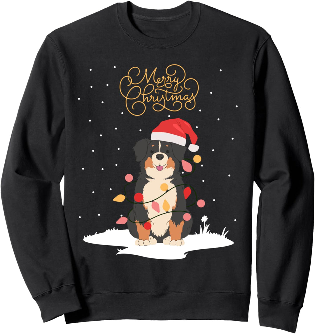 Berner Sennenhund Merry Christmas Bernese Xmas Weihnachts Sweatshirt