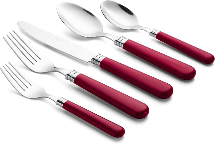 ANNOVA Besteckset, 20-teilig, Griff aus Edelstahl - 4 x Tafelmesser; 4 x Tafelgabeln; 4 x Salatgabel
