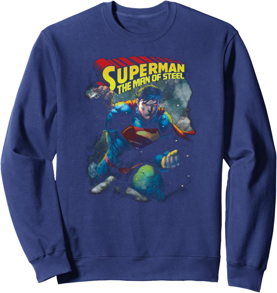 Superman Through The Rubble Sweatshirt