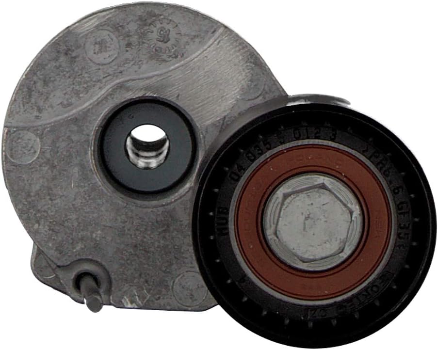 febi bilstein 30440 Riemenspanner für Keilrippenriemen, 1 Stück &amp; 30441 Umlenkrolle für Keilrippenri