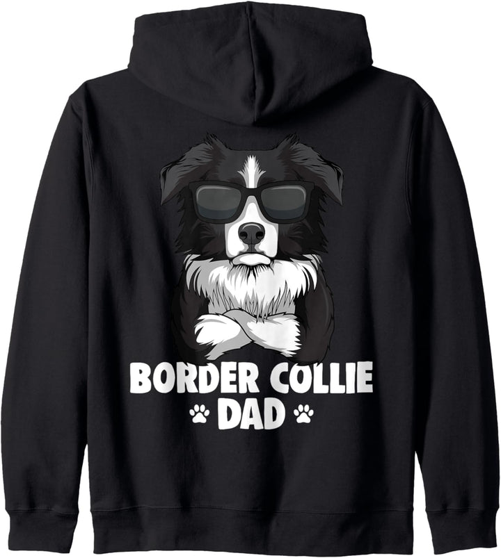 Border Collie Dad Hunde Papa Herrchen Kapuzenjacke