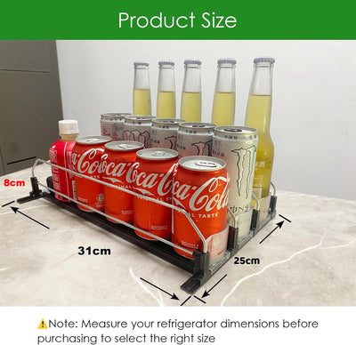 Yositochuan Kühlschrank Organizer Dosen - Automatischer Dosenspender für den Kühlschrank,Getränkehal