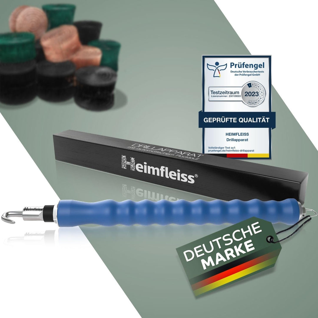 Heimfleiss® Draht Driller Drillapparat mit aut. Rücklauf - Universal Drahtbinder Rödelzange für Zaun