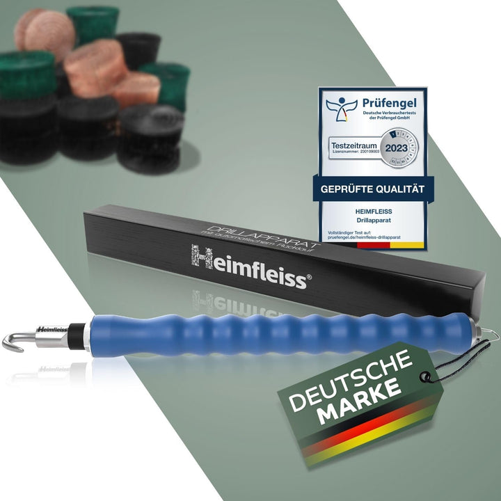 Heimfleiss® Draht Driller Drillapparat mit aut. Rücklauf - Universal Drahtbinder Rödelzange für Zaun