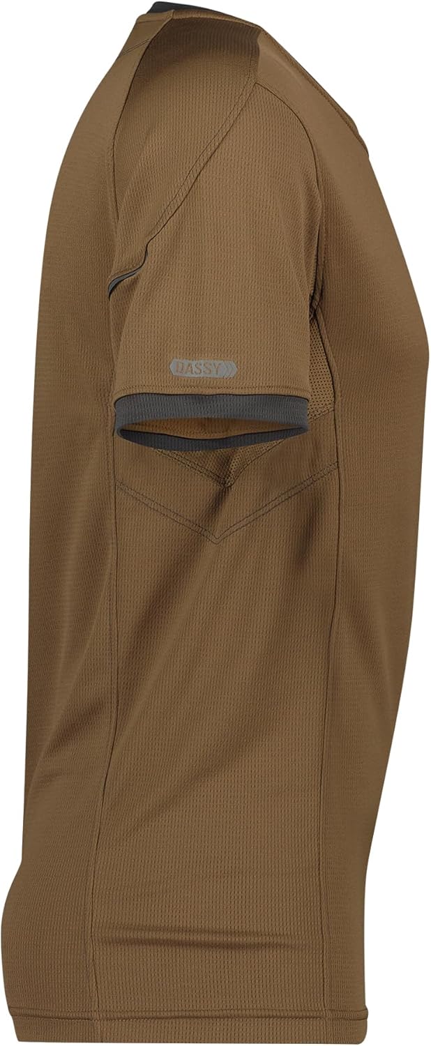 DASSY® Nexus T-shirt DASSY D-FLEX PES 04 LEHMBRAUN/ANTHRAZITGRAU L