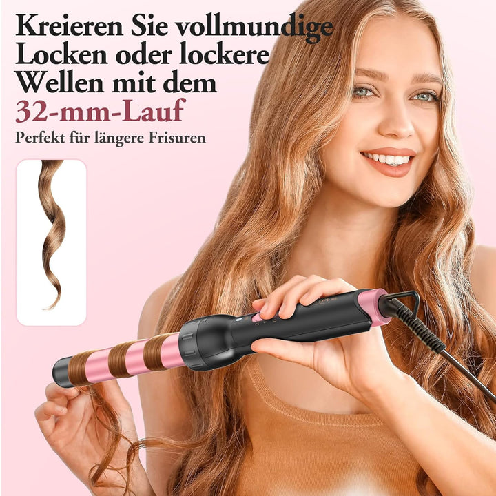 5 in 1 Keramik Lockenstab mit Glätteisen - BESTOPE MIX Lockenstab Set mit Verschiedenen Aufsätzen fü