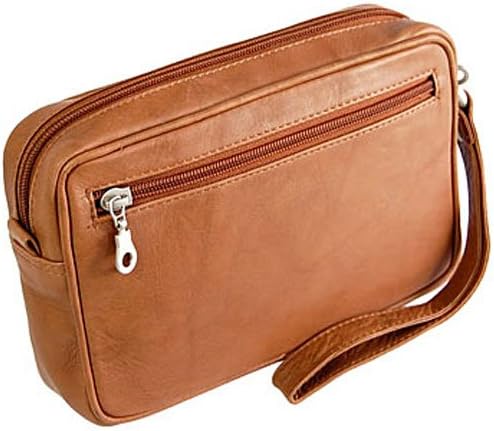GoBago Branco moderne Leder Herren Handgelenktasche Herrentasche Herren Tasche Natur, Natur
